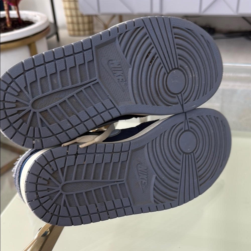 Nike Air Jordan 1 Mid SE Craft 'Inside Out-Obsidian' DR8868-400 Men's Size 7 - Picture 4 of 5